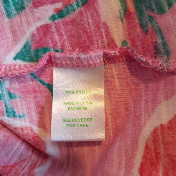 Lilly Pulitzer stretch knit dress size small, red and pink floral design - Picture 5 of 5